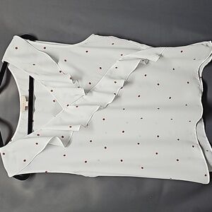 LOFT Ruffled Sleeveless Blouse